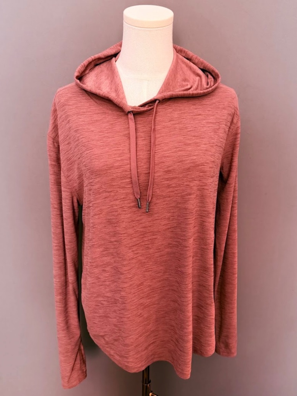 Old Navy Active Breathe ON Salmon Hoodie Size M Lightweight Performance Pullover